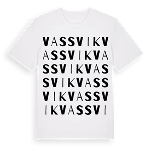 Vassvik ordlek t-shirt – ekologisk bomull t-shirt från Pinshirt