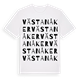White t-shirt med Västanåker ordlek t-shirt