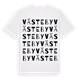 White t-shirt med Västeby ordlek t-shirt