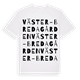 Väster-Bredagården ordlek t-shirt