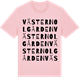 Pink Cotton t-shirt med Väster Nolgården ordlek t-shirt