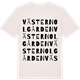 Vintage White t-shirt med Väster Nolgården ordlek t-shirt