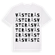 White t-shirt med Västerås ordlek t-shirt