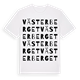 White t-shirt med Västerberget ordlek t-shirt