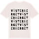 Vintage White t-shirt med Västerberget ordlek t-shirt