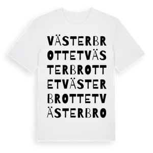 Västerbrottet ordlek t-shirt – ekologisk bomull t-shirt från Pinshirt
