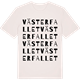 Vintage White t-shirt med Västerfallet ordlek t-shirt