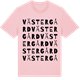 Pink Cotton t-shirt med Västergård ordlek t-shirt