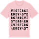 Pink Cotton t-shirt med Västergärde ordlek t-shirt