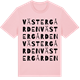Pink Cotton t-shirt med Västergården ordlek t-shirt