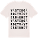 Vintage White t-shirt med Västergärdet ordlek t-shirt