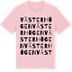 Pink Cotton t-shirt med Västerhögen ordlek t-shirt
