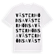 White t-shirt med Västerhönsa ordlek t-shirt