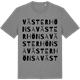 Mid Heather Gray t-shirt med Västerhönsa ordlek t-shirt
