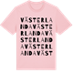 Pink Cotton t-shirt med Västerlanda ordlek t-shirt