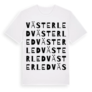 Västerled ordlek t-shirt – ekologisk bomull t-shirt från Pinshirt
