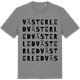 Mid Heather Gray t-shirt med Västerled ordlek t-shirt