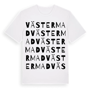 Västermad ordlek t-shirt – ekologisk bomull t-shirt från Pinshirt