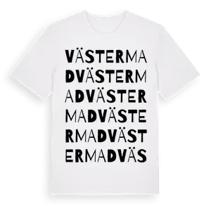 Västermad ordlek t-shirt – ekologisk bomull t-shirt från Pinshirt