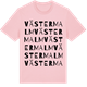 Pink Cotton t-shirt med Västermalm ordlek t-shirt