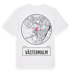 Västermalm t-shirt – ekologisk bomull t-shirt från Pinshirt