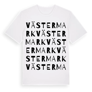 Västermark ordlek t-shirt – ekologisk bomull t-shirt från Pinshirt