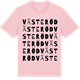 Pink Cotton t-shirt med Västeröd ordlek t-shirt