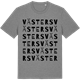 Mid Heather Gray t-shirt med Västers ordlek t-shirt