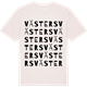 Vintage White t-shirt med Västers ordlek t-shirt