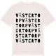 Vintage White t-shirt med Västertorp ordlek t-shirt