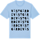 Blue Soul t-shirt med Västgärde ordlek t-shirt