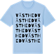 Blue Soul t-shirt med Västhed ordlek t-shirt
