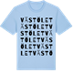 Blue Soul t-shirt med Västölet ordlek t-shirt