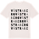Vintage White t-shirt med Västra Berg ordlek t-shirt