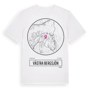 Västra Bergsjön t-shirt – ekologisk bomull t-shirt från Pinshirt