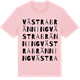 Pink Cotton t-shirt med Västra Bränning ordlek t-shirt