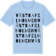 Blue Soul t-shirt med Västra Felholmen ordlek t-shirt