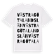 Västra Götalands län ordlek t-shirt
