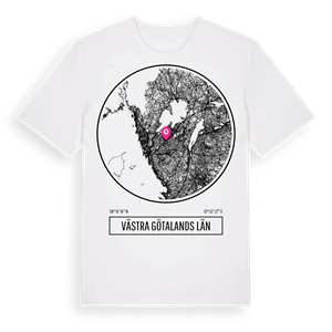 Västra Götalands län t-shirt – ekologisk bomull t-shirt från PinShirt