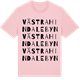 Pink Cotton t-shirt med Västra Hindalebyn ordlek t-shirt