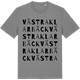 Mid Heather Gray t-shirt med Västra Klarbäck ordlek t-shirt