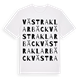 Västra Klarbäck ordlek t-shirt