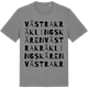 Mid Heather Gray t-shirt med Västra Kräklingskären ordlek t-shirt