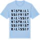 Blue Soul t-shirt med Västra Låssby ordlek t-shirt