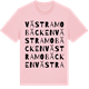 Pink Cotton t-shirt med Västra Mobäcken ordlek t-shirt