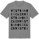 Mid Heather Gray t-shirt med Västra Mobäcken ordlek t-shirt