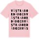 Pink Cotton t-shirt med Västra Nordängen ordlek t-shirt