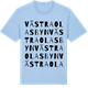 Blue Soul t-shirt med Västra Olasbyn ordlek t-shirt