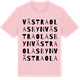 Pink Cotton t-shirt med Västra Olasbyn ordlek t-shirt