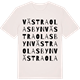 Vintage White t-shirt med Västra Olasbyn ordlek t-shirt